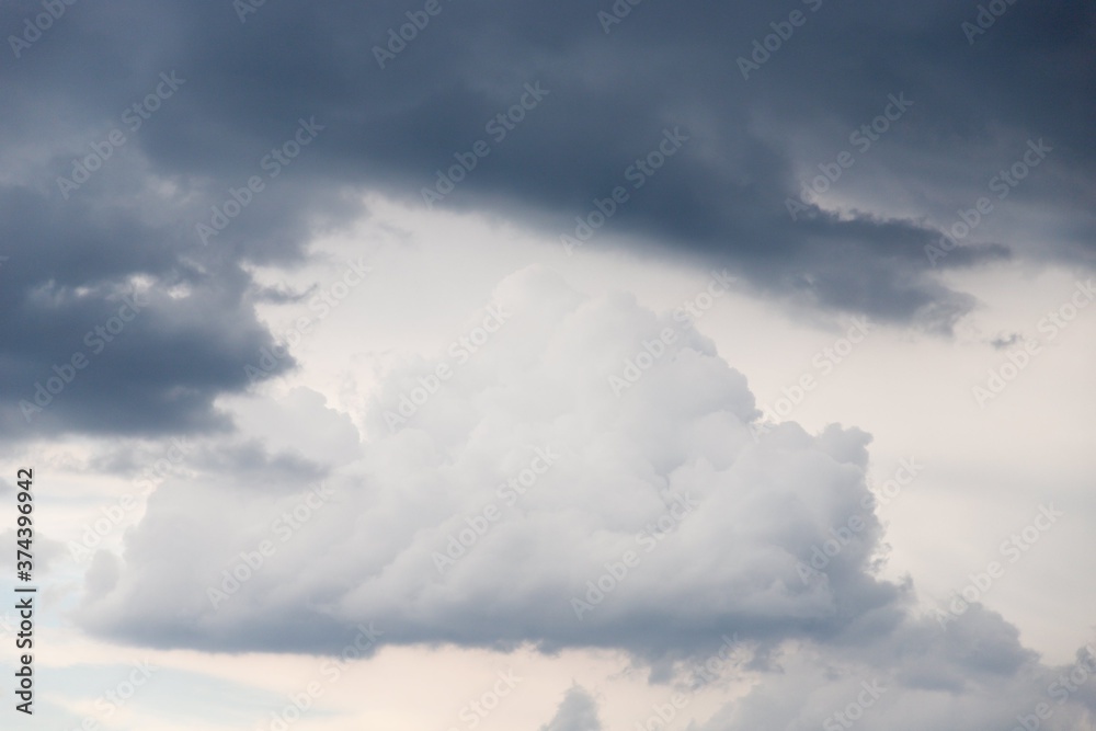 Dramatic gray clouds in the sky. Beautiful gray and white cloudy sky Dramatic gray clouds in the sky. Beautiful gray and white cloudy sky