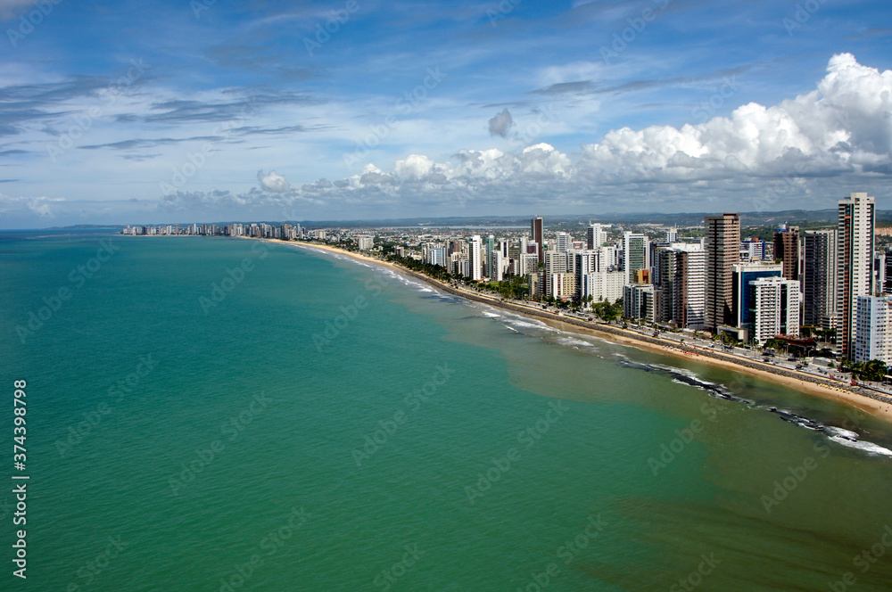 Praia de Boa Viagem em Recife, Pernambuco