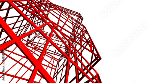 structure building construction. Industrial background