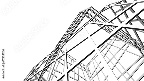 structure building construction. Industrial background