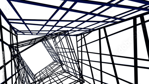 structure building construction. Industrial background