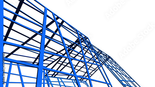 structure building construction. Industrial background