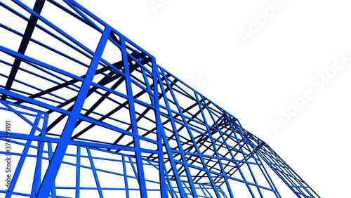 structure building construction. Industrial background