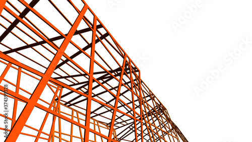 structure building construction. Industrial background