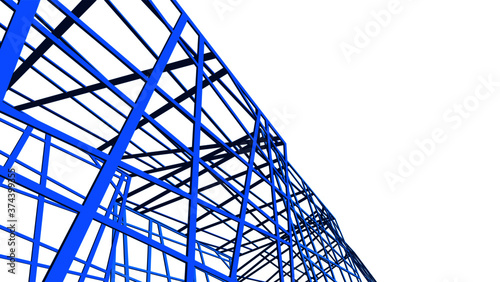 structure building construction. Industrial background