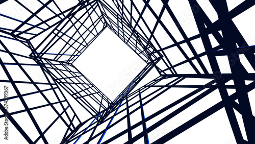 structure building construction. Industrial background