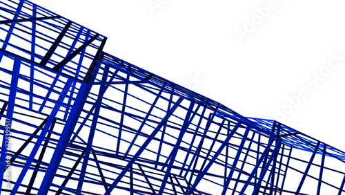 structure building construction. Industrial background
