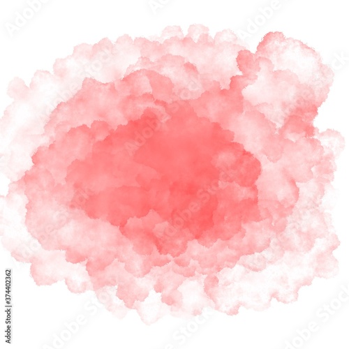 Handmade abstract red watercolor background 