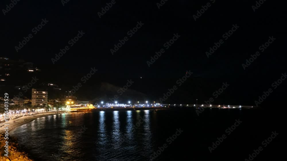 Puerto de Javea de noche Puerto de Javea de noche