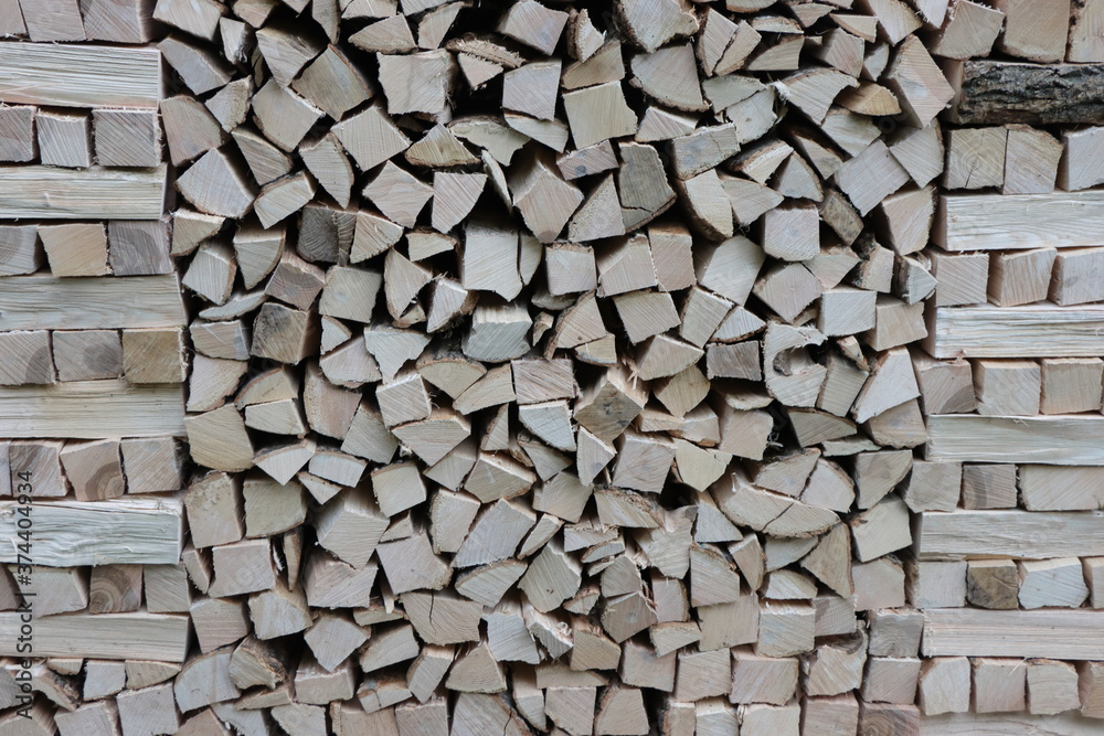 Pile of logs. Front view. Pile of logs. Front view.