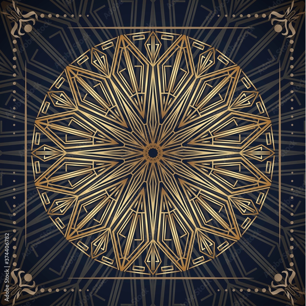 Fototapeta premium Templates, elegant invitations with mandalas