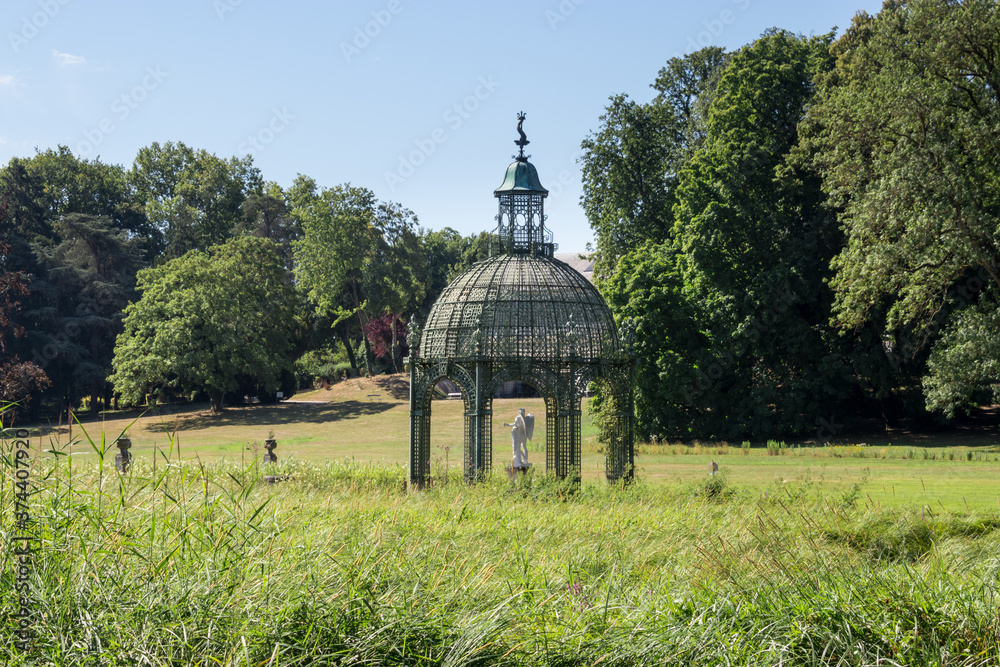 Chantilly city with its parks, stables and castle Chantilly city with its parks, stables and castle