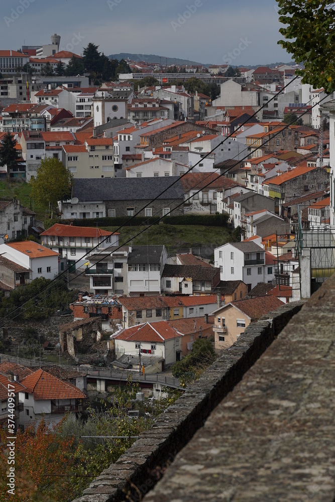 View of Braganza, historical city of Portugal