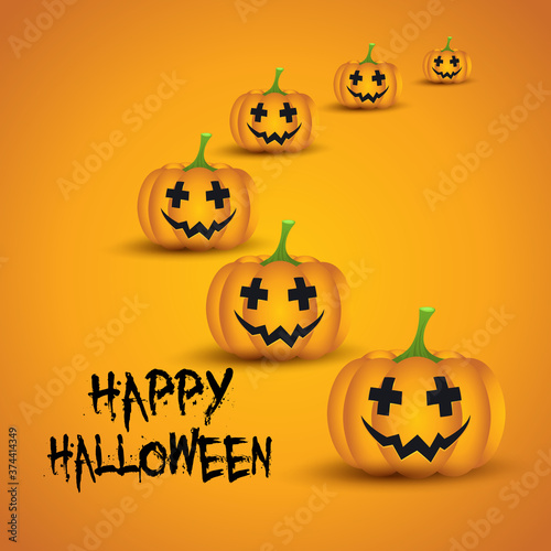 Halloween pumpkin background