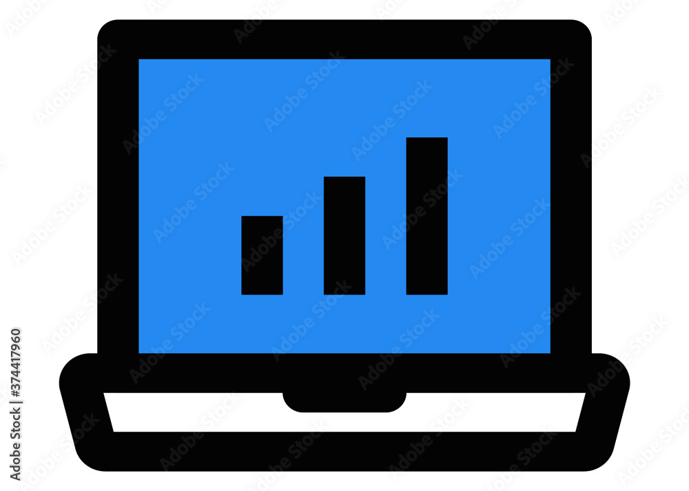 computer Icon vector illustration flat computer Icon vector illustration flat