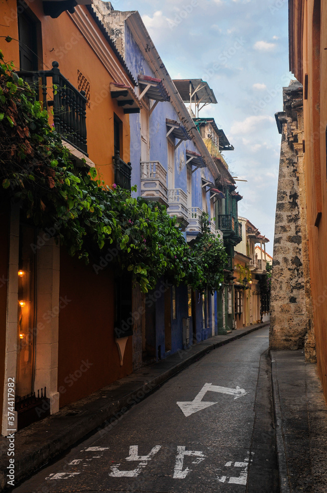 Empty street, Cartagena