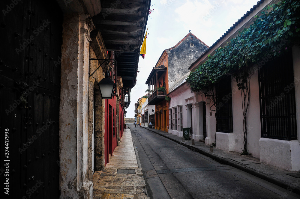 Fototapeta premium empty street, Cartagena