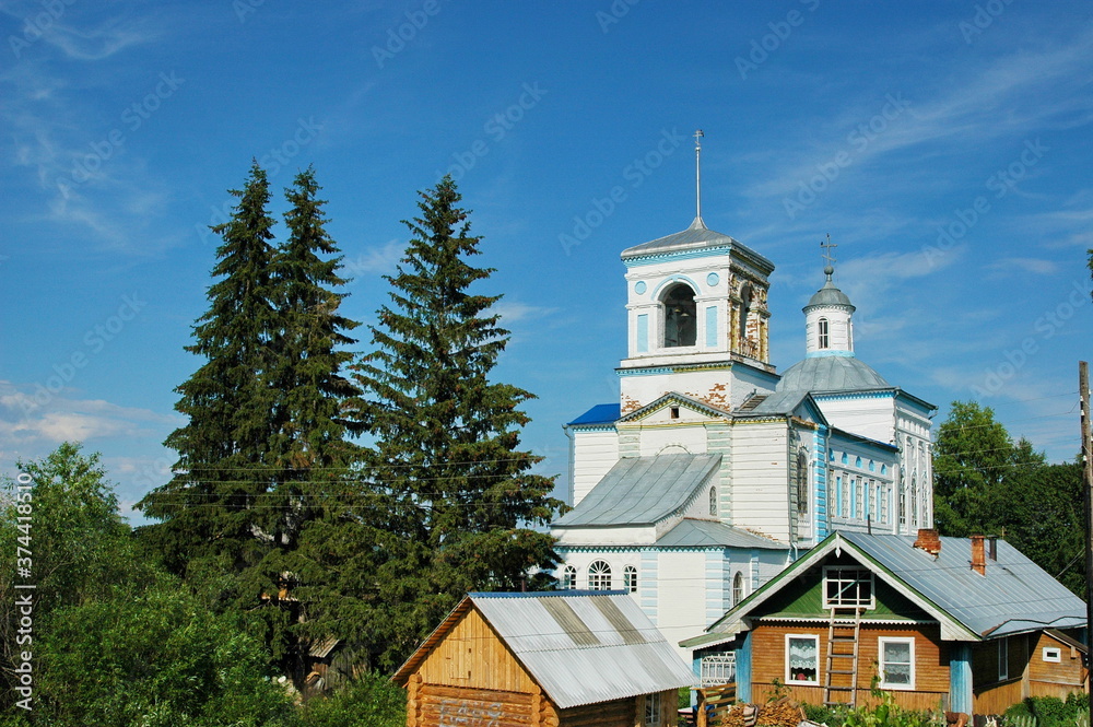 Church Of The Epiphany. Vilegodsk, Arkhangelsk region, Russia