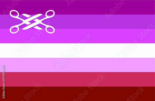 Ilustracao bandeira lesbica, lesbian flag, scissoring,tesourinha, lesbica, sexo lesbico, lesbicas, amor, romance, comunidade gay, rainbow, pride, love is love, sexo, gay, comunidade, tesouras, tesoura