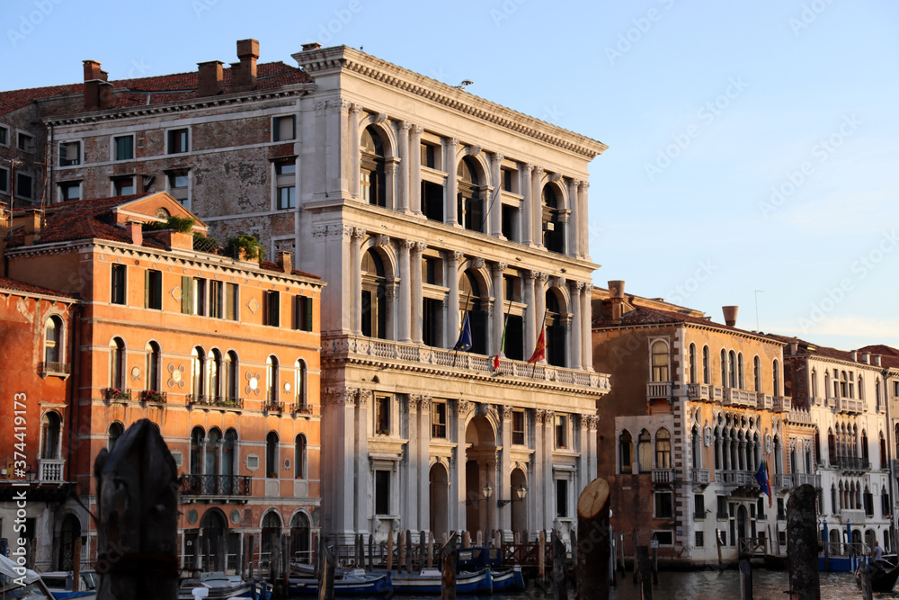 Venedig: Palazzo Grimani am Canale Grande im Abendlicht