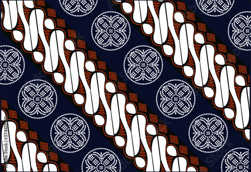 Indonesian batik motifs with very distinctive patterns, Very nice background, vector EPS 10