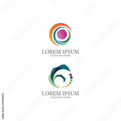  Vector illustration Business Abstract Circle icon