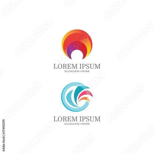  Vector illustration Business Abstract Circle icon