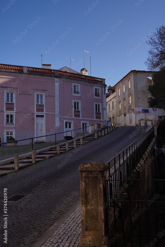 Buildings in Caldas da Rainha, city of Portugal. Europa