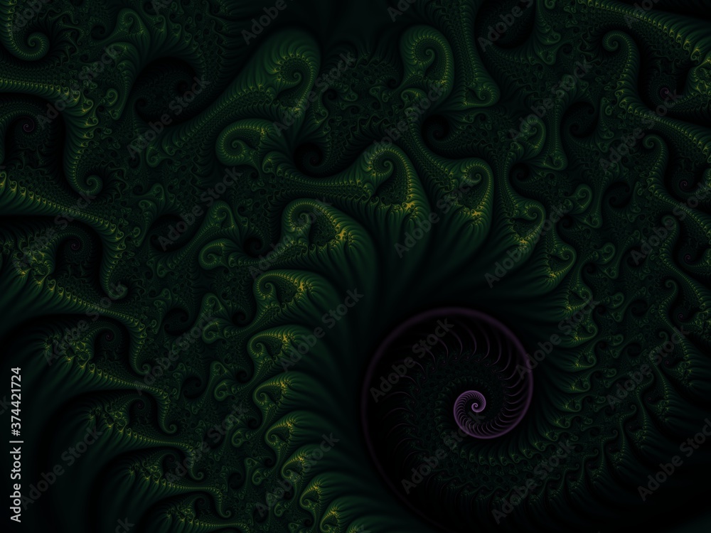 Obraz Beautiful fractal. Computer generated image. Fractal background. Abstract spirals. Beautiful background for greetings card, flyers, invitation, posters, brochure, banners, calendar.