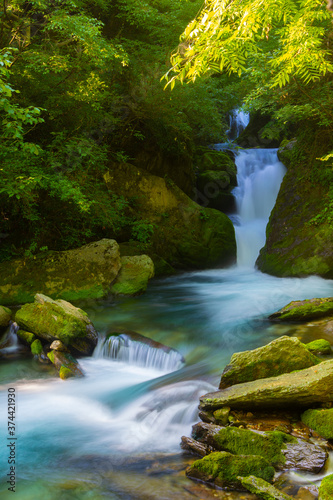 Autumn scenery of Hubei Shennongjia National Geopark Scenic Area, China photo