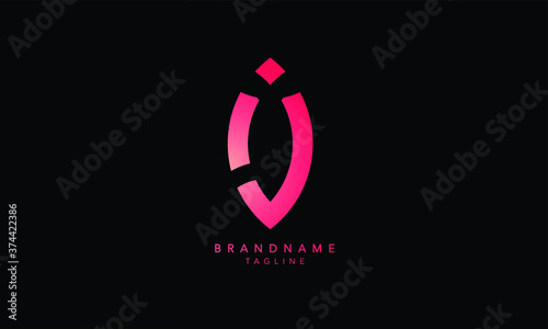 Alphabet letters Initials Monogram logo IV, VI, I and V