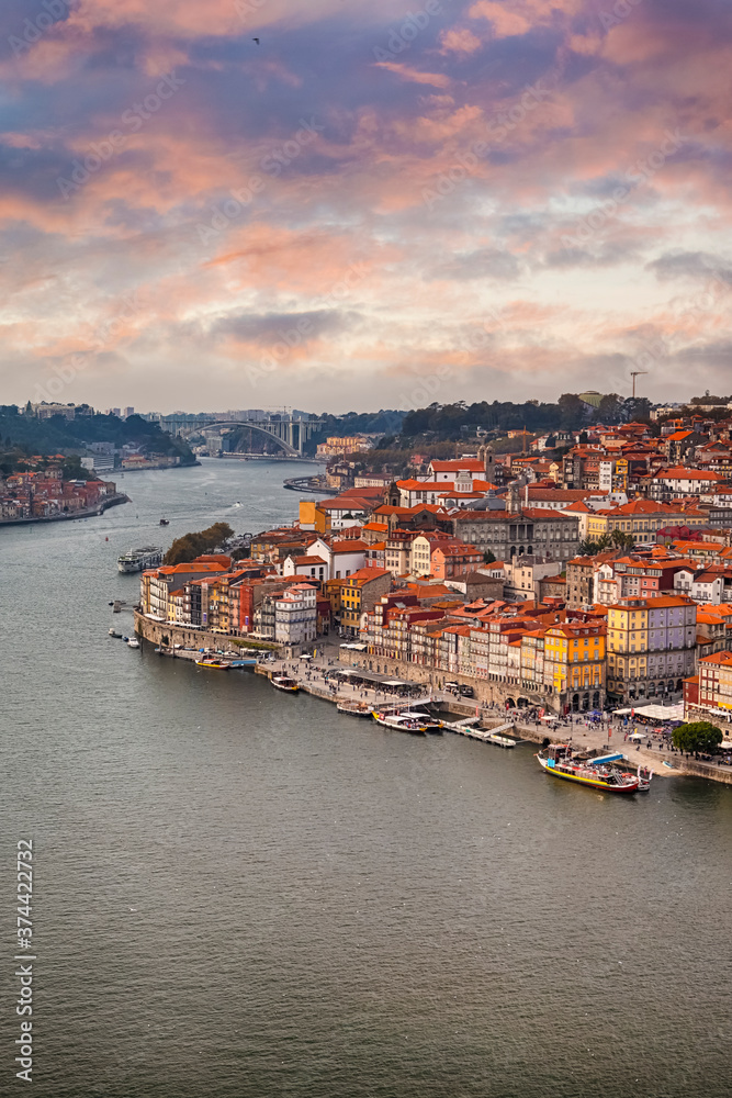 Picturesque Porto Panorama in Portugal At Daytime.