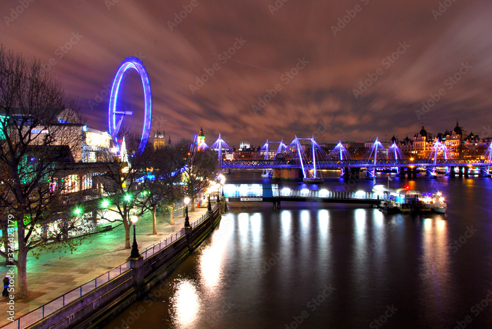 View of the South Bank in London