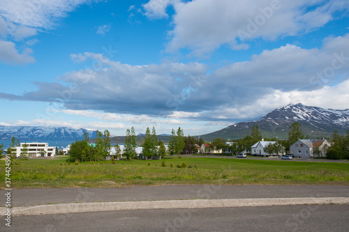 Town of Dalvik in North Iceland photo