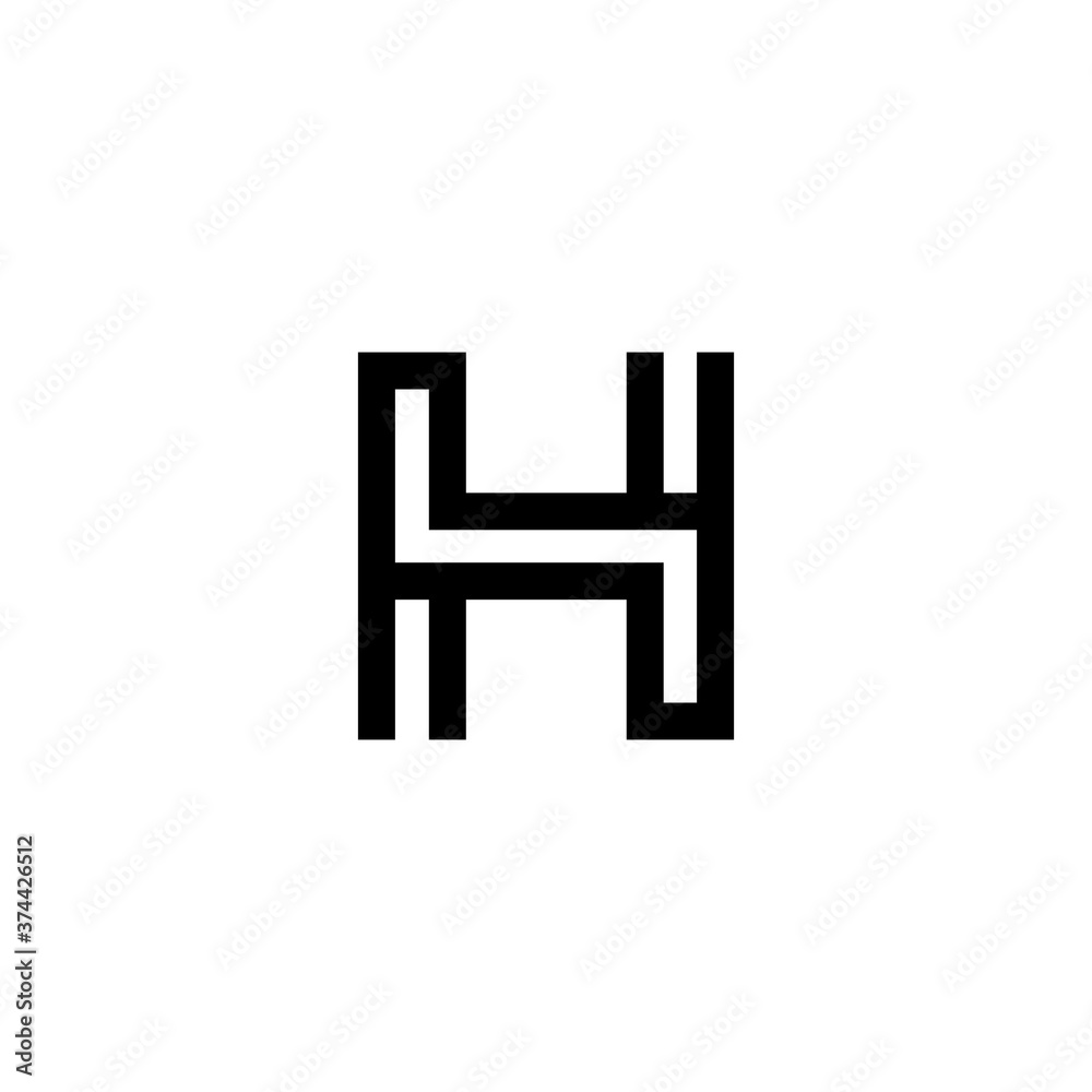 initial letter line stroke logo modern initial letter line stroke logo modern