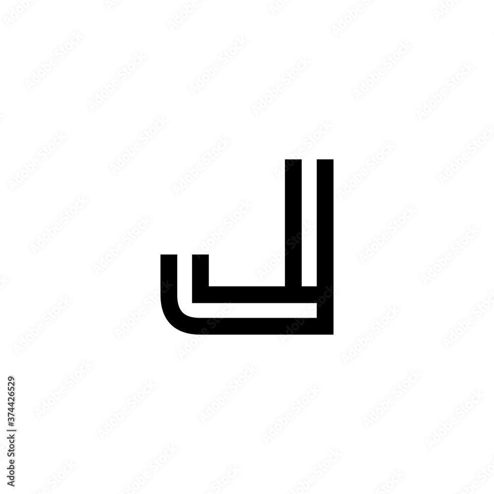 initial letter line stroke logo modern initial letter line stroke logo modern