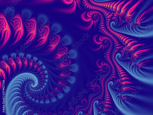 Beautiful fractal. Computer generated image. Fractal background. Abstract spirals. Beautiful background for greetings card, flyers, invitation, posters, brochure, banners, calendar.