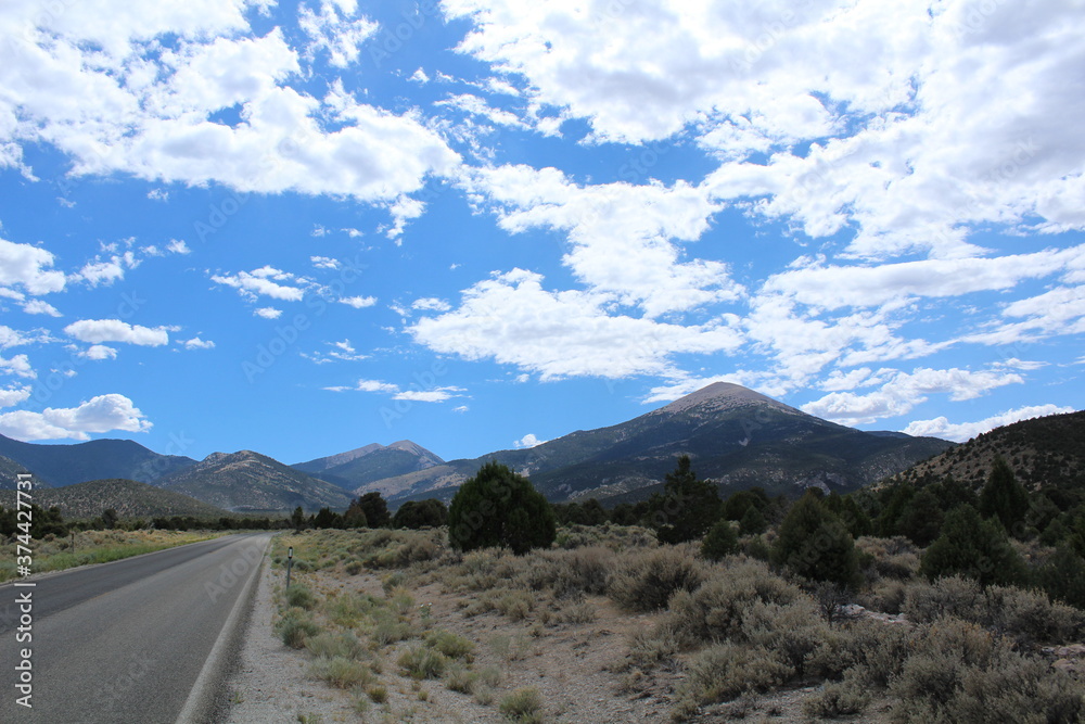 scenic view of mountains in Great Basin National Park, Nevada