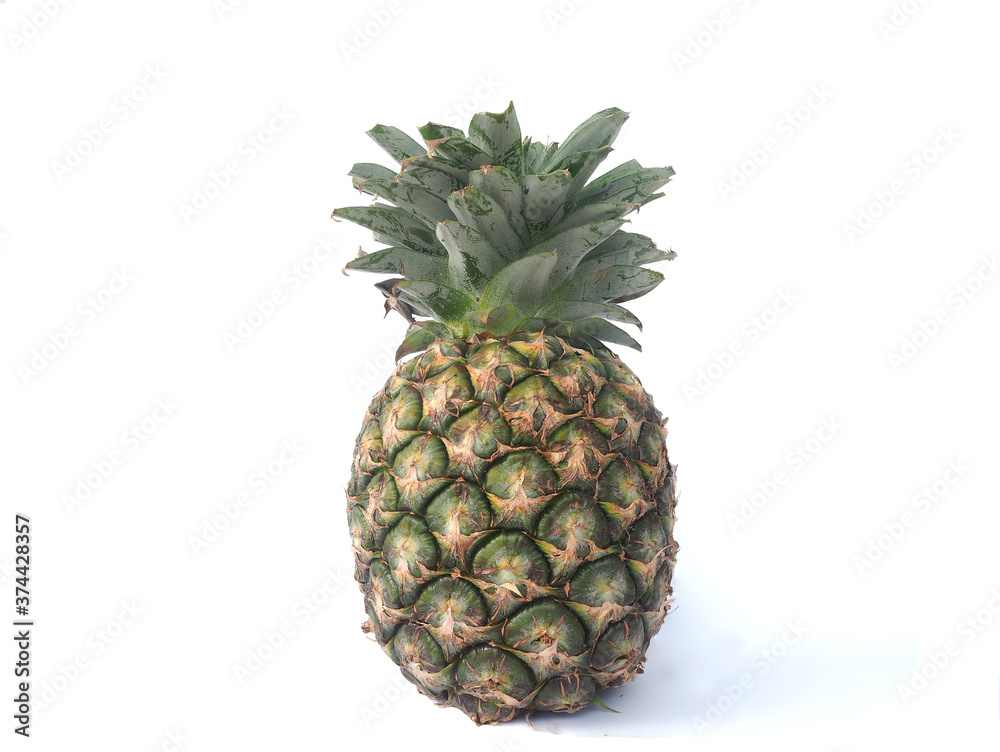 pineapple isolated on white background. food thai concept. pineapple isolated on white background. food thai concept.