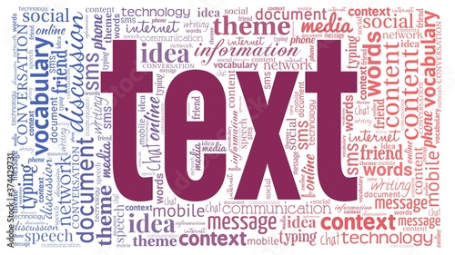 Text vector illustration word cloud isolated on a white background.