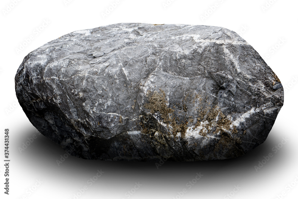 Fototapeta premium stones white background, Clipping path