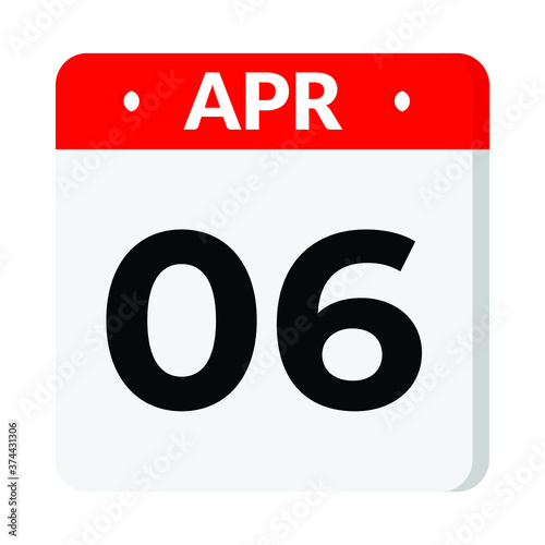 06 April date icon