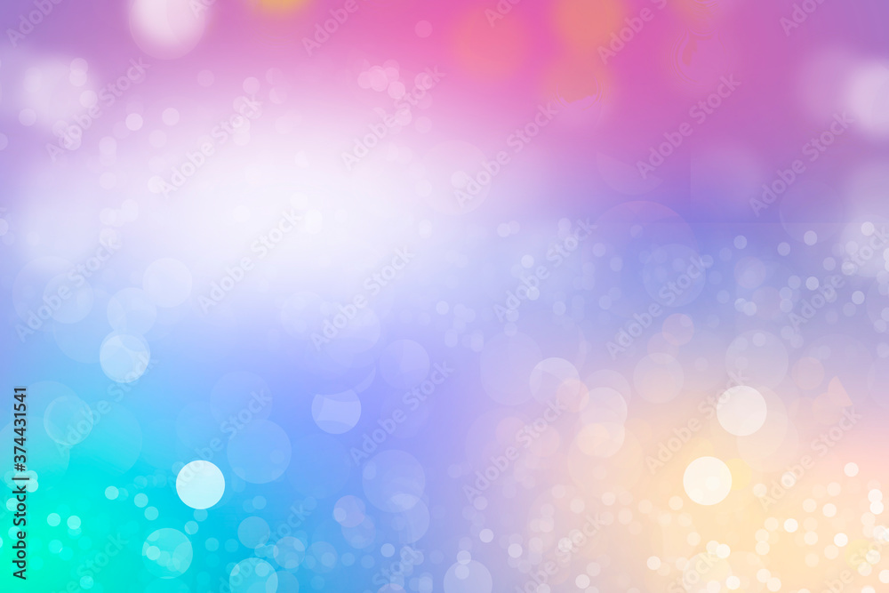 Obraz premium abstract bokeh background Purple green and white