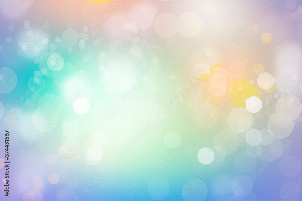 Fototapeta premium abstract bokeh background Purple green and white