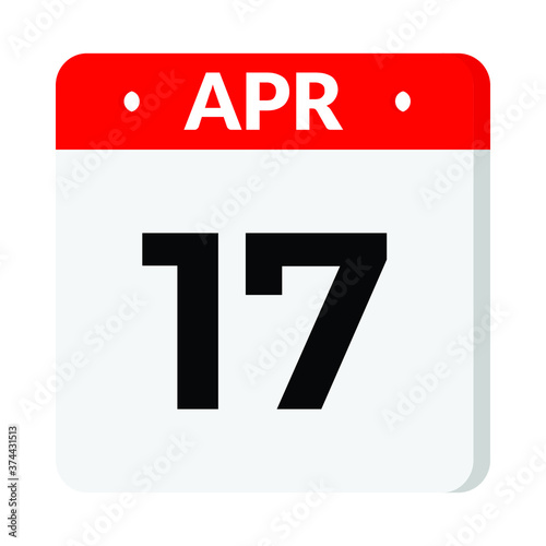 17 April date icon