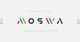Minimal modern alphabet fonts. Typography minimalist urban digital fashion future creative logo font. vector illustration