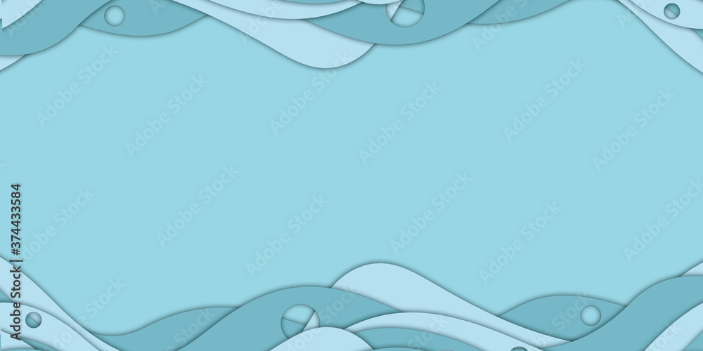 Fototapeta premium Pastel paper cut pattern background Art style. Abstract 3D paper. Design patterns for business presentations, flyers, posters, prints, cards, cover brochures