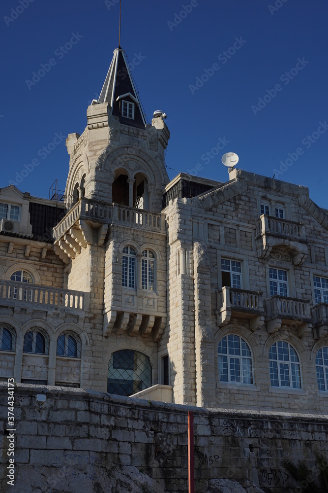 Obraz premium Cascais, beautiful coastal city in Portugal near of Lisbon. Europe