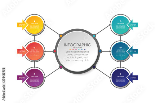 Presentation business abstract background infographic template