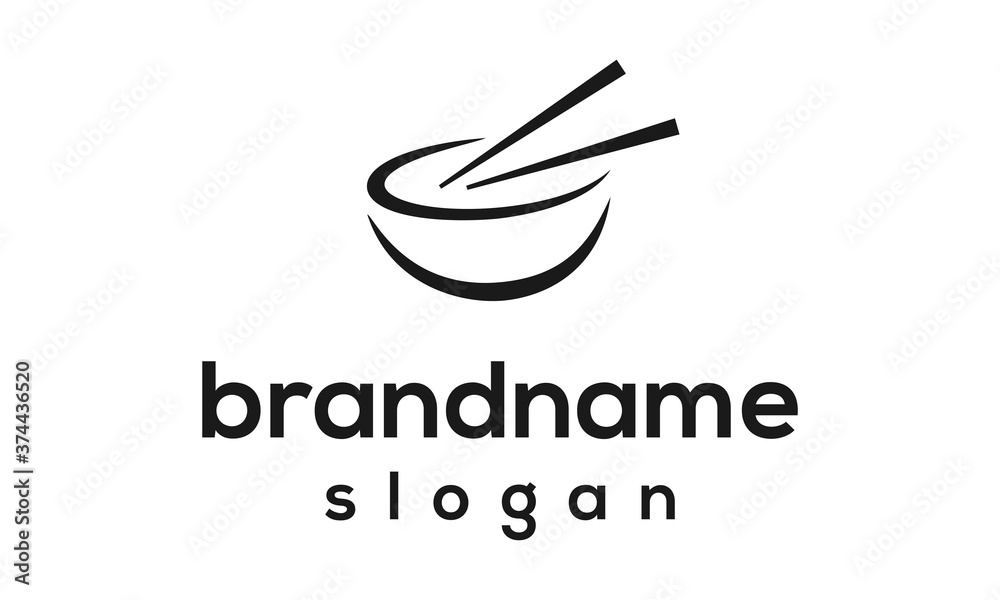 Bowl logo design vector Bowl logo design vector